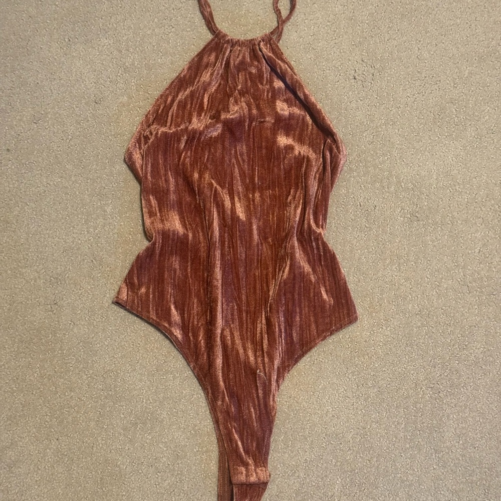Velvet Bodysuit Going out top!